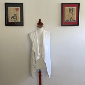 White Anthropologie Vest with Back Tie